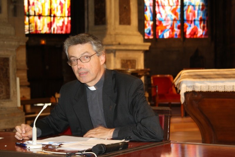 Intervention du père Antoine Vidalin. © Diocèse de Paris 