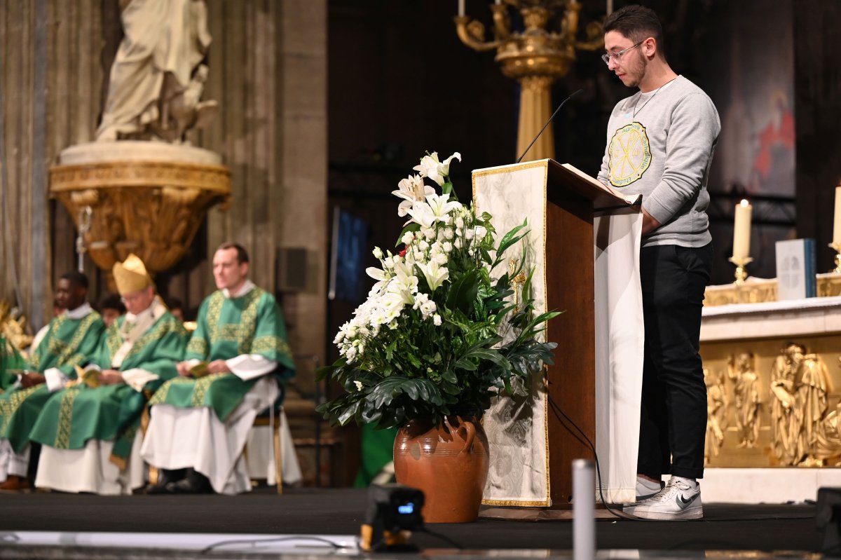 Messe des étudiants d'Île-de-France 2024. © Marie-Christine Bertin / Diocèse de Paris.