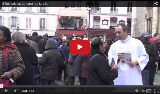 Séminaristes au cœur de la ville