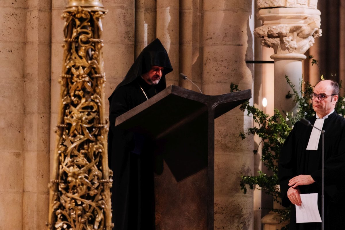 Célébration œcuménique du mystère de Pâques 2025. © Anh de France.