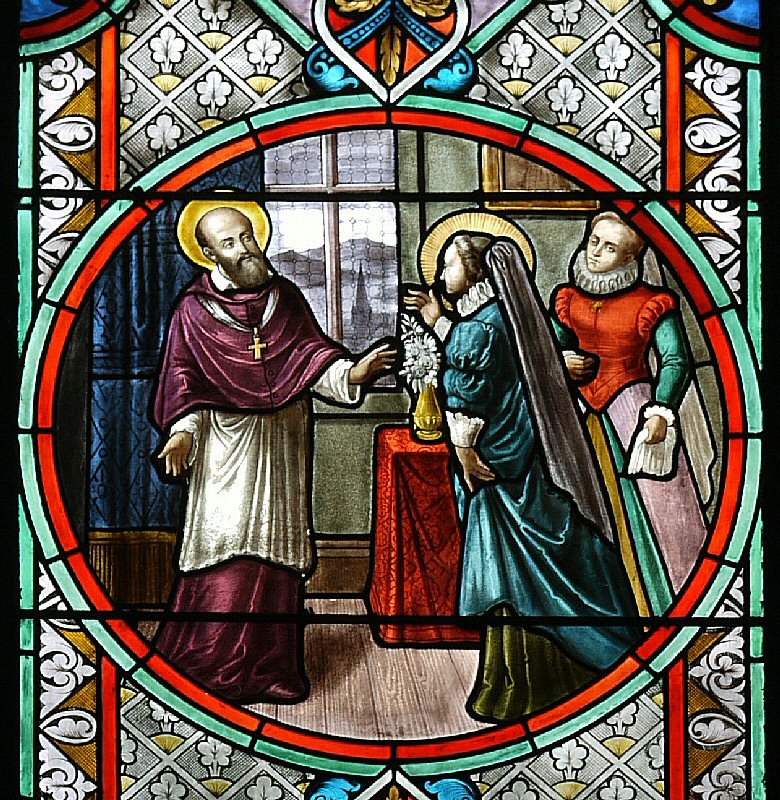 Rencontre de saint François de Sales avec sainte Jeanne de Chantal. © C. D. A. S. / Diocèse de Paris.