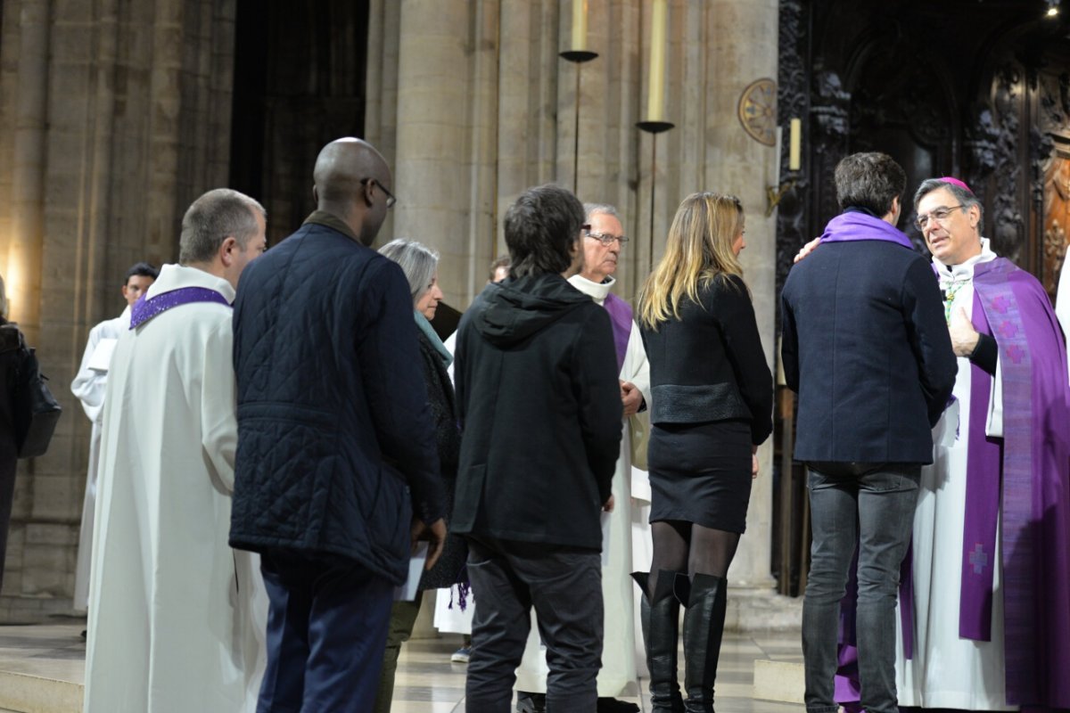 Appel décisif des catéchumènes, célébration de 10h. © Marie-Christine Bertin / Diocèse de Paris.