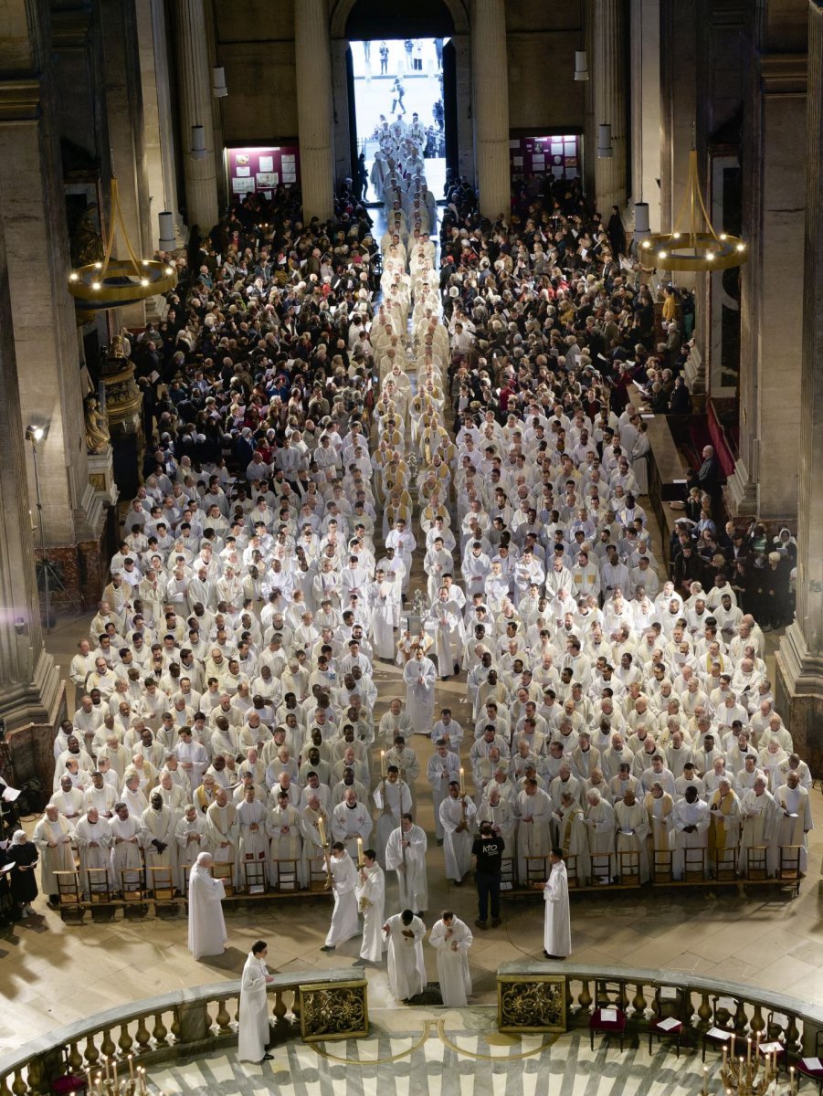 Messe chrismale 2024. © Yannick Boschat / Diocèse de Paris.