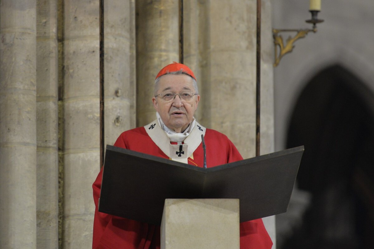 Homélie du cardinal André Vingt-Trois. © Marie-Christine Bertin / Diocèse de Paris.