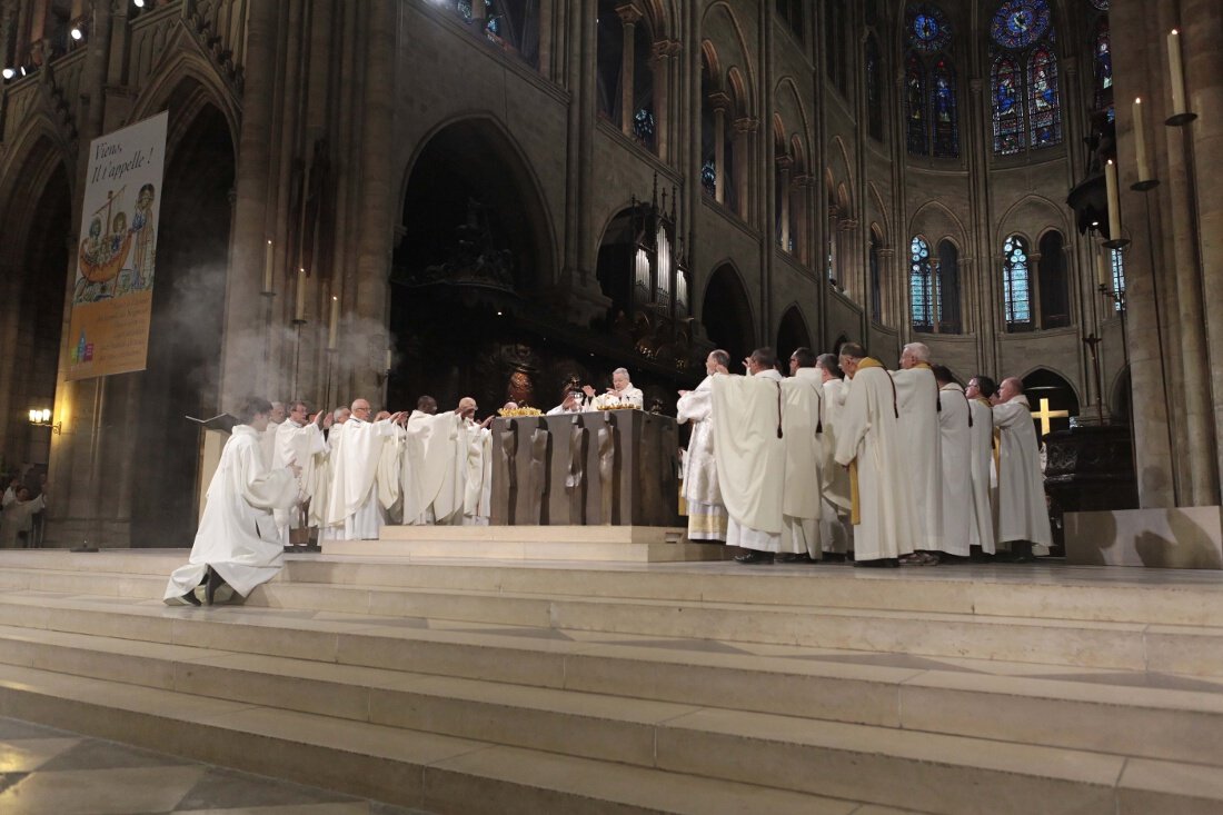 Liturgie eucharistique. © Yannick Boschat / Diocèse de Paris.