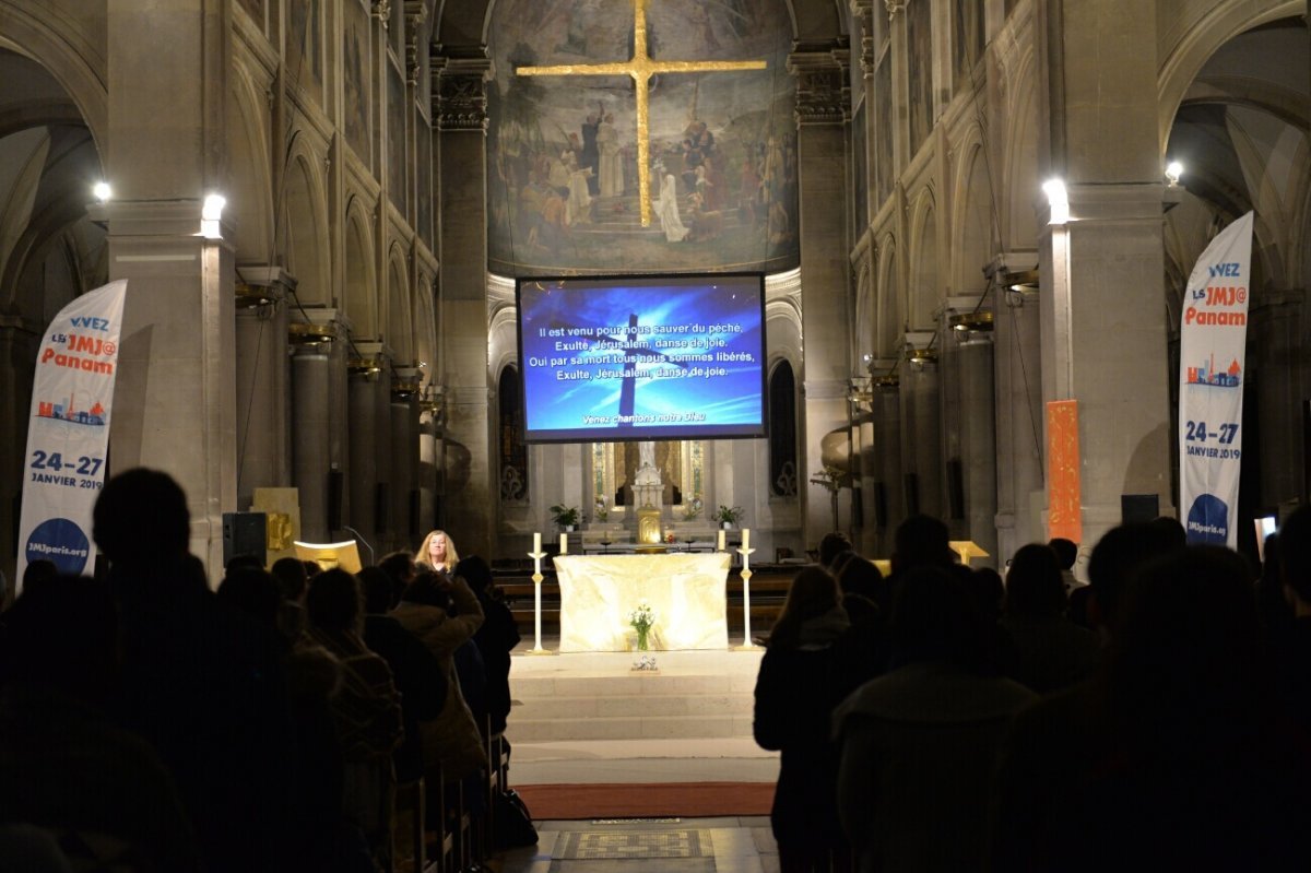 Catéchèse à Notre-Dame des Champs (6e). © Marie-Christine Bertin.