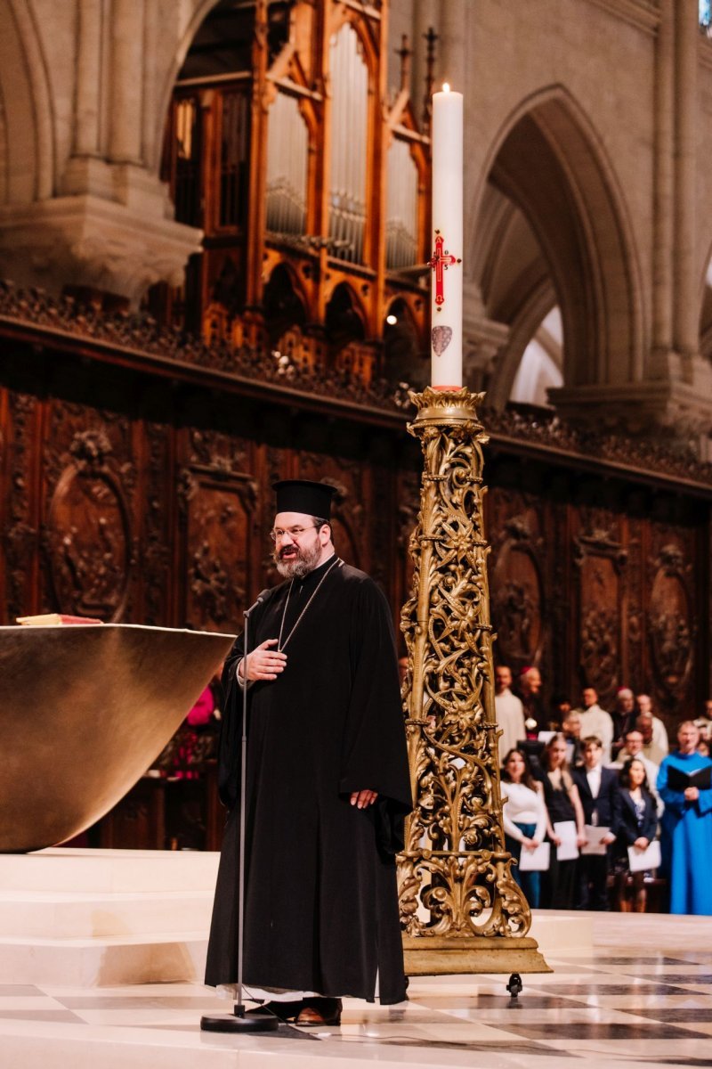 Célébration œcuménique du mystère de Pâques 2025. © Anh de France.