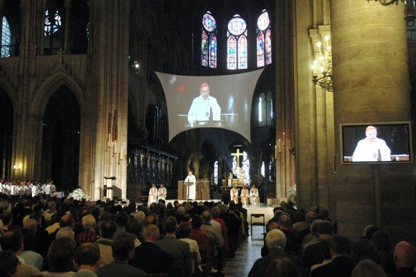 Intervention du Cardinal André Vingt-Trois. © D. R..