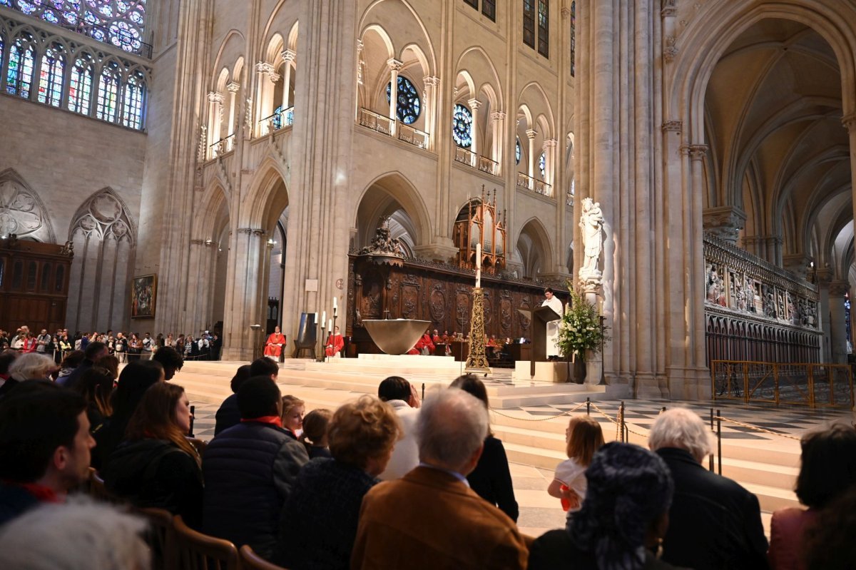 Rencontre des séminaristes d'Île-de-France 2025. Célébration de la messe. © Marie-Christine Bertin / Diocèse de Paris.