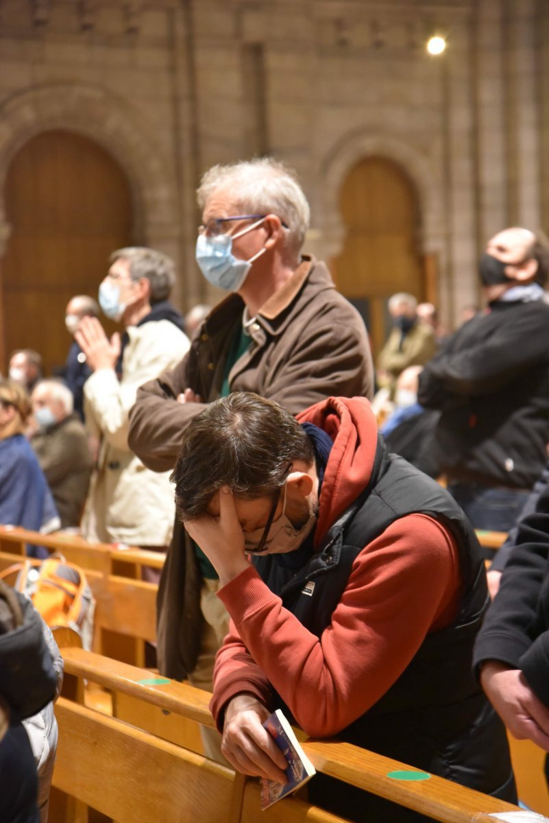 Montée jubilaire 2020 des pères de famille. © François-Régis Salefran / Marche Saint-Joseph.