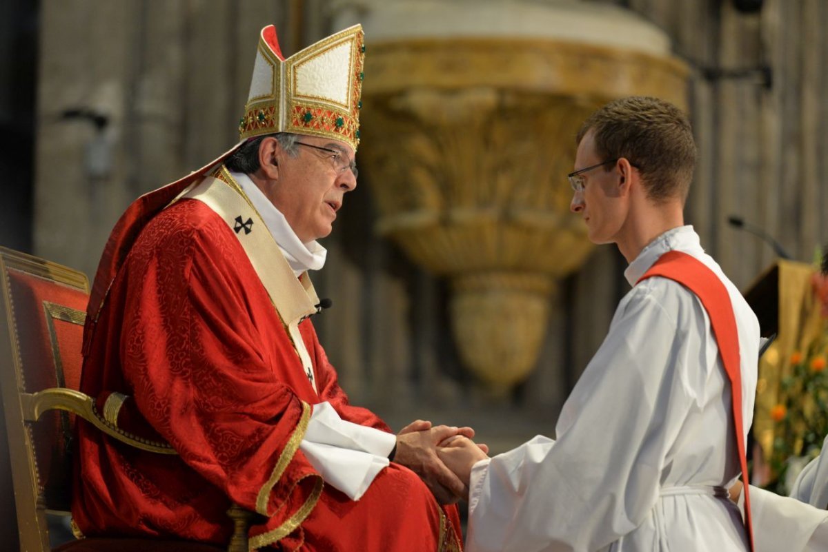 Ordinations sacerdotales 2021 à Saint-Sulpice. © Marie-Christine Bertin / Diocèse de Paris.