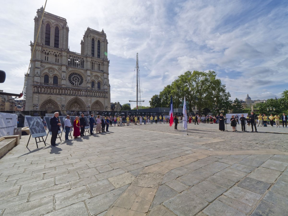 Rencontre interreligieuse dans le cadre des Jeux Olympiques 2024. © Yannick Boschat / Diocèse de Paris.