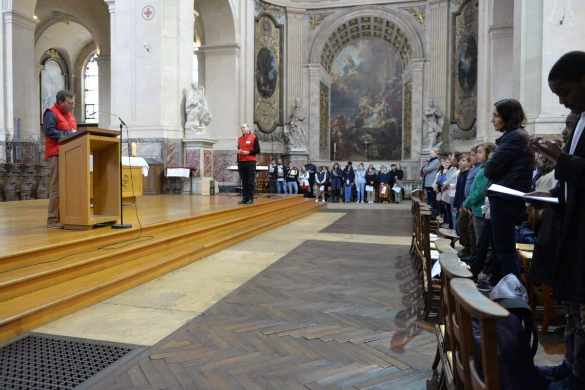 Appel décisif des jeunes catéchumènes en 2023. © Marie-Christine Bertin / Diocèse de Paris.