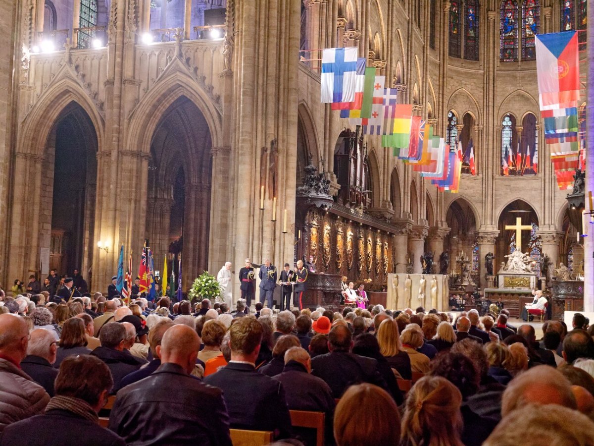 Célébration de commémoration du centenaire de l'armistice de la Grande (…). © Yannick Boschat / Diocèse de Paris.