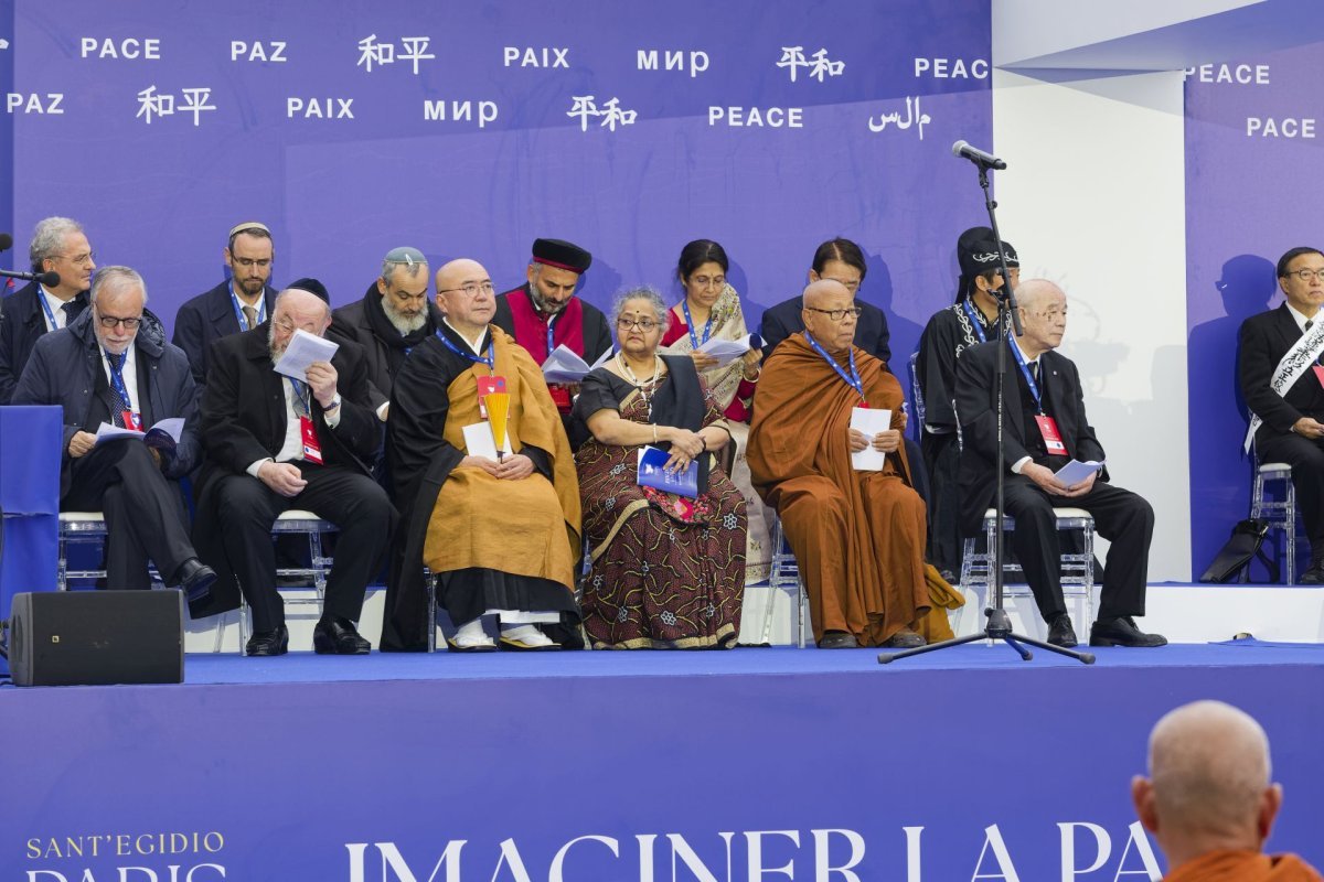 Cérémonie conclusive de la Rencontre internationale pour la paix. © Yannick Boschat / Diocèse de Paris.