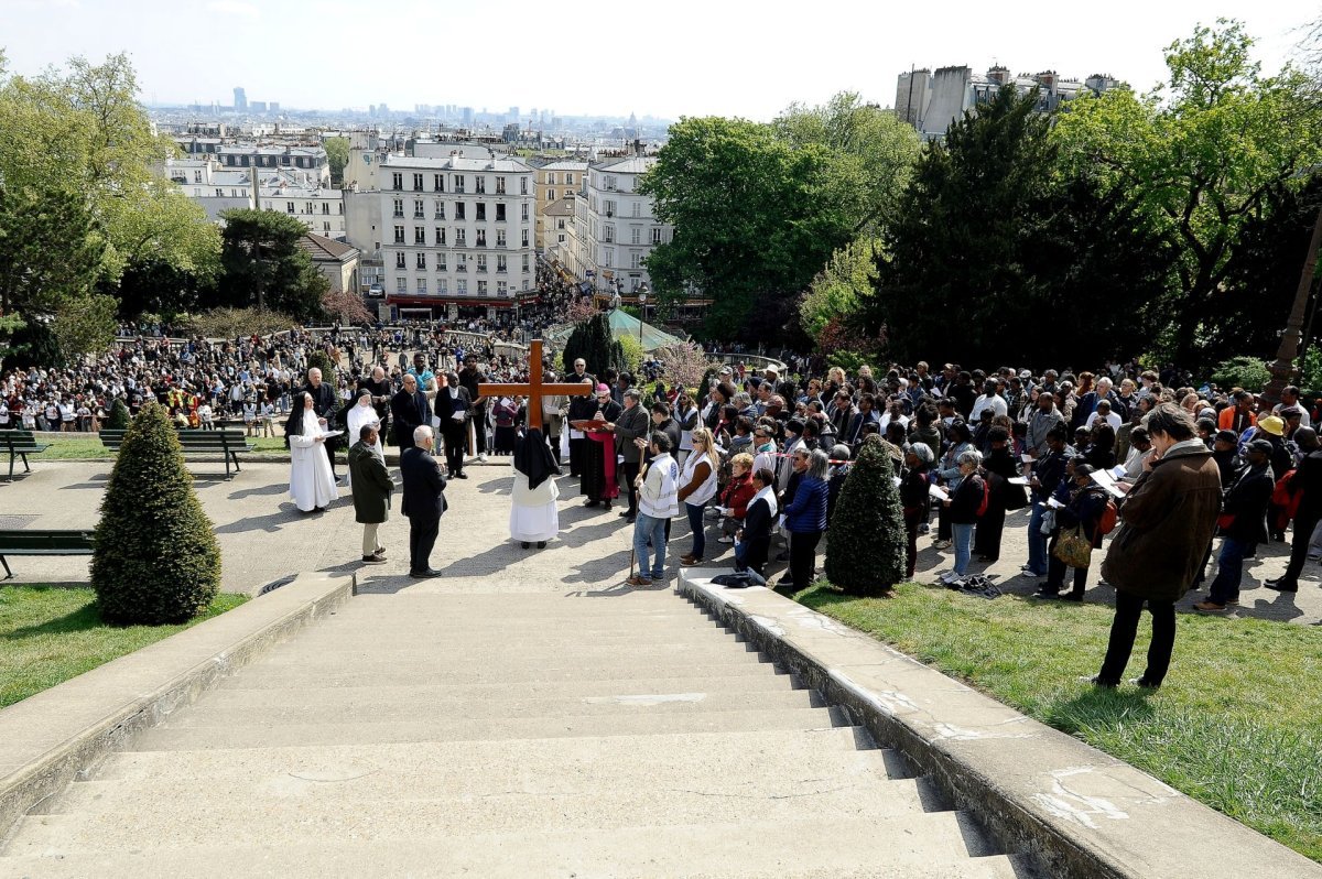 Chemin de croix de Montmartre 2025. © Trung Hieu Do / Diocèse de Paris.