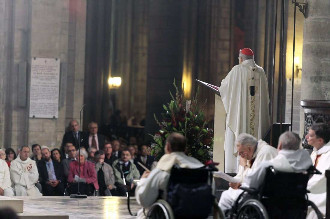 Homélie du cardinal André Vingt-Trois. © Yannick Boschat / Diocèse de Paris.