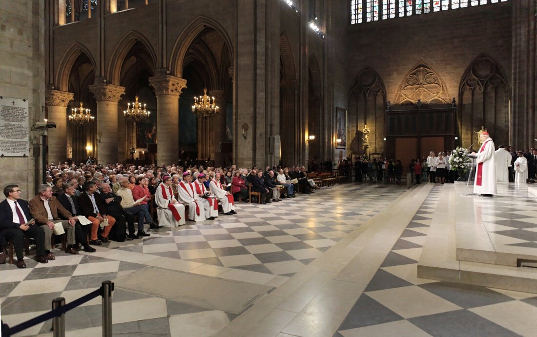 Accueil des Conseils pastoraux par le cardinal André Vingt-Trois. © Yannick Boschat / Diocèse de Paris.