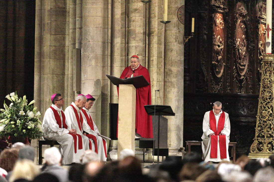 Homélie du cardinal André Vingt-Trois. © © Yannick Boschat / Diocèse de Paris.