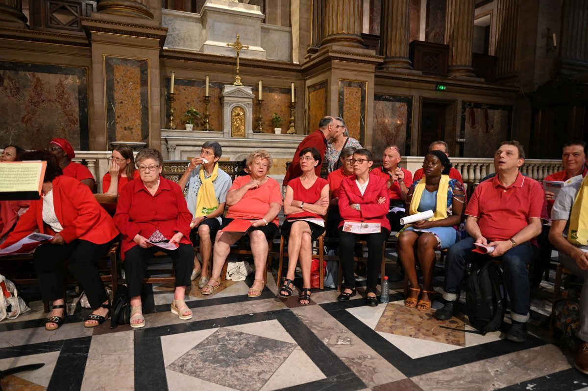 Messe d'ouverture de la Route extra-ordinaire, à l'occasion des (…). © Marie-Christine Bertin / Diocèse de Paris.