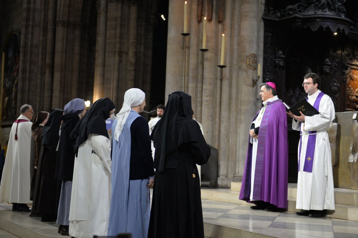 Appel décisif des catéchumènes, célébration de 15h. © Marie-Christine Bertin / Diocèse de Paris.