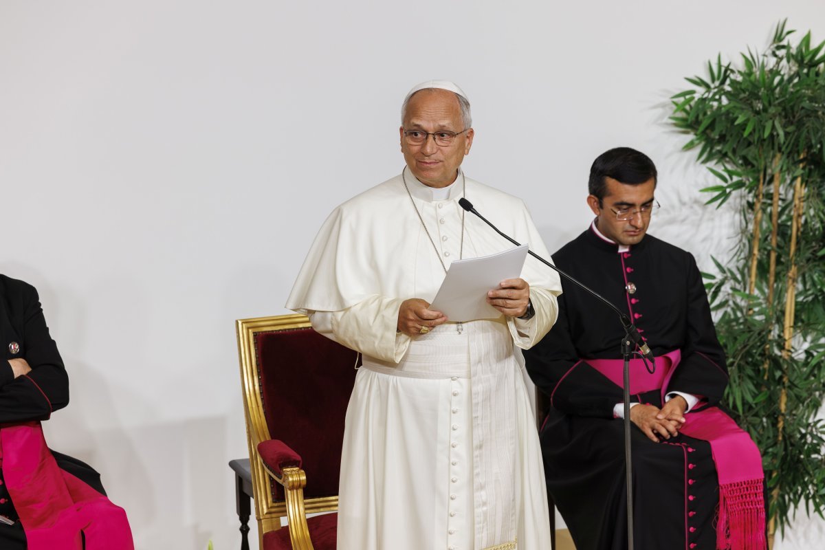Rencontre du pape Léon XIV avec les membres de l'Assemblée synodale (…). © F. Albert / ICP.