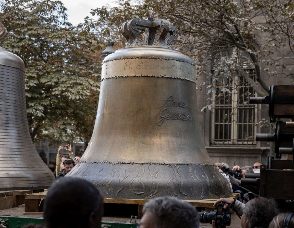 Bénédiction des cloches de retour à Notre-Dame de Paris. © Liam Hoarau / Diocèse de Paris.