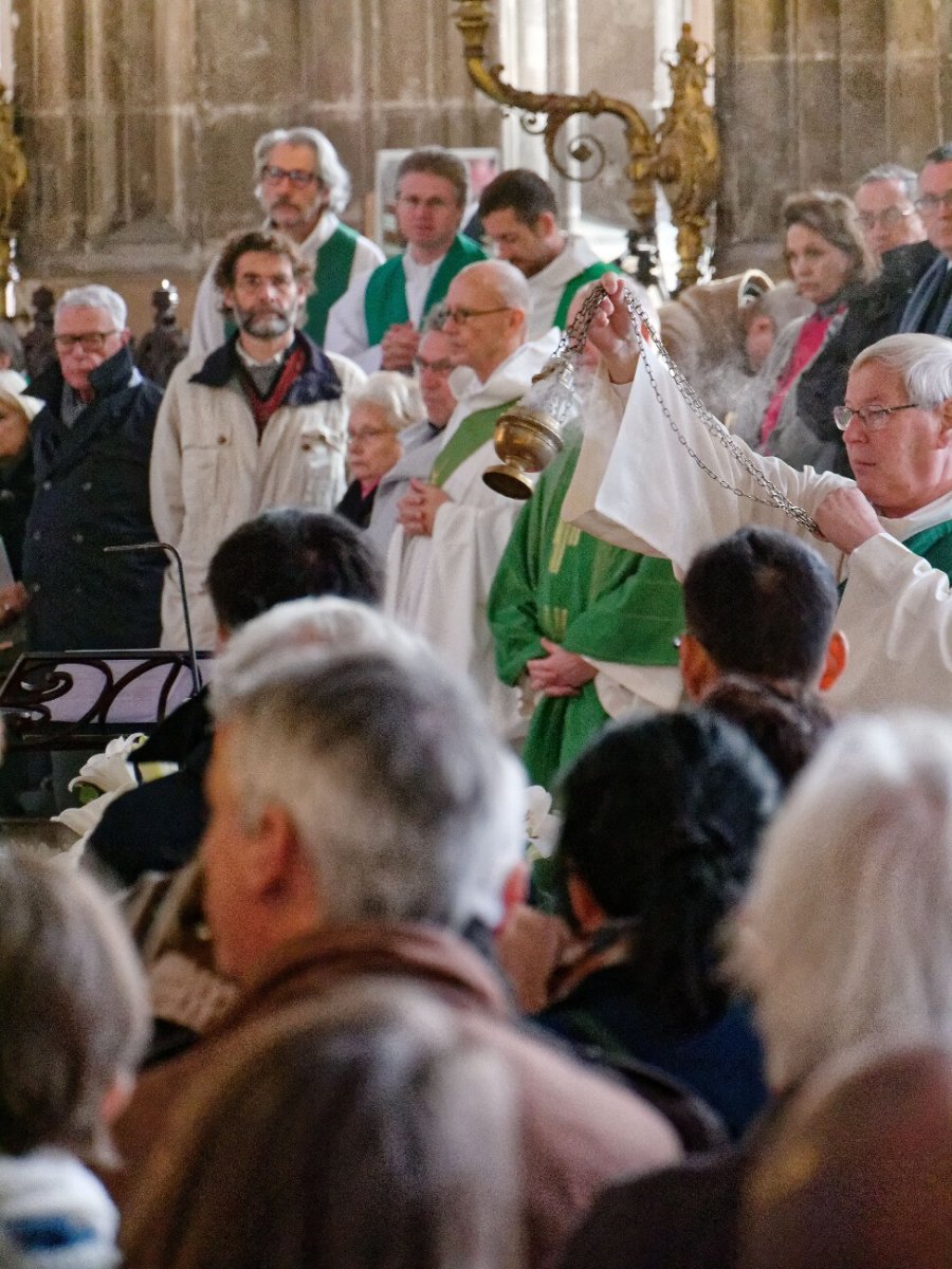 Rassemblement diocésain pour la 2e Journée Mondiale des Pauvres à Saint-Eustache. © Yannick Boschat / Diocèse de Paris.