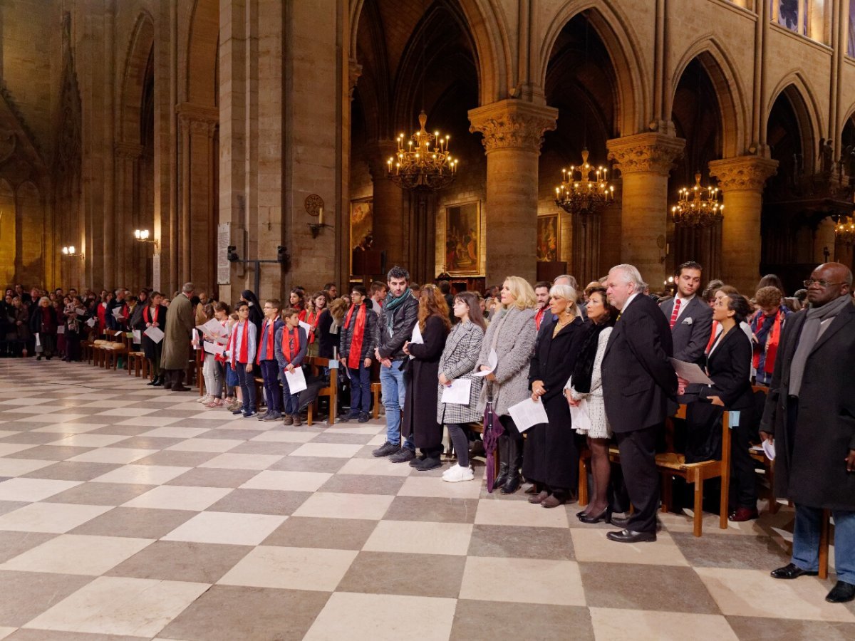 Rassemblement des jeunes confirmés en 2018. © Yannick Boschat / Diocèse de Paris.