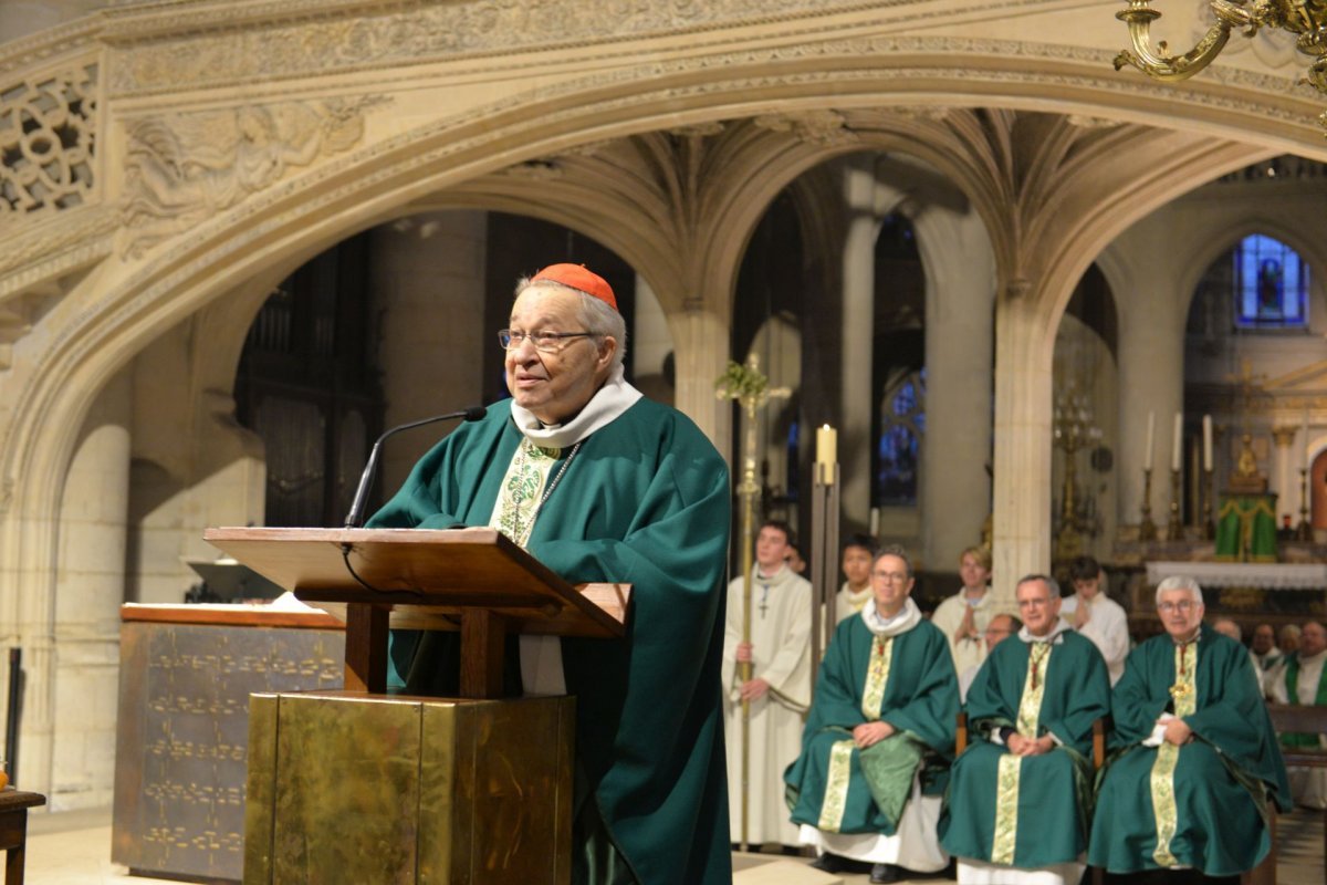 Anniversaire du cardinal André Vingt-Trois. © Marie-Christine Bertin / Diocèse de Paris.