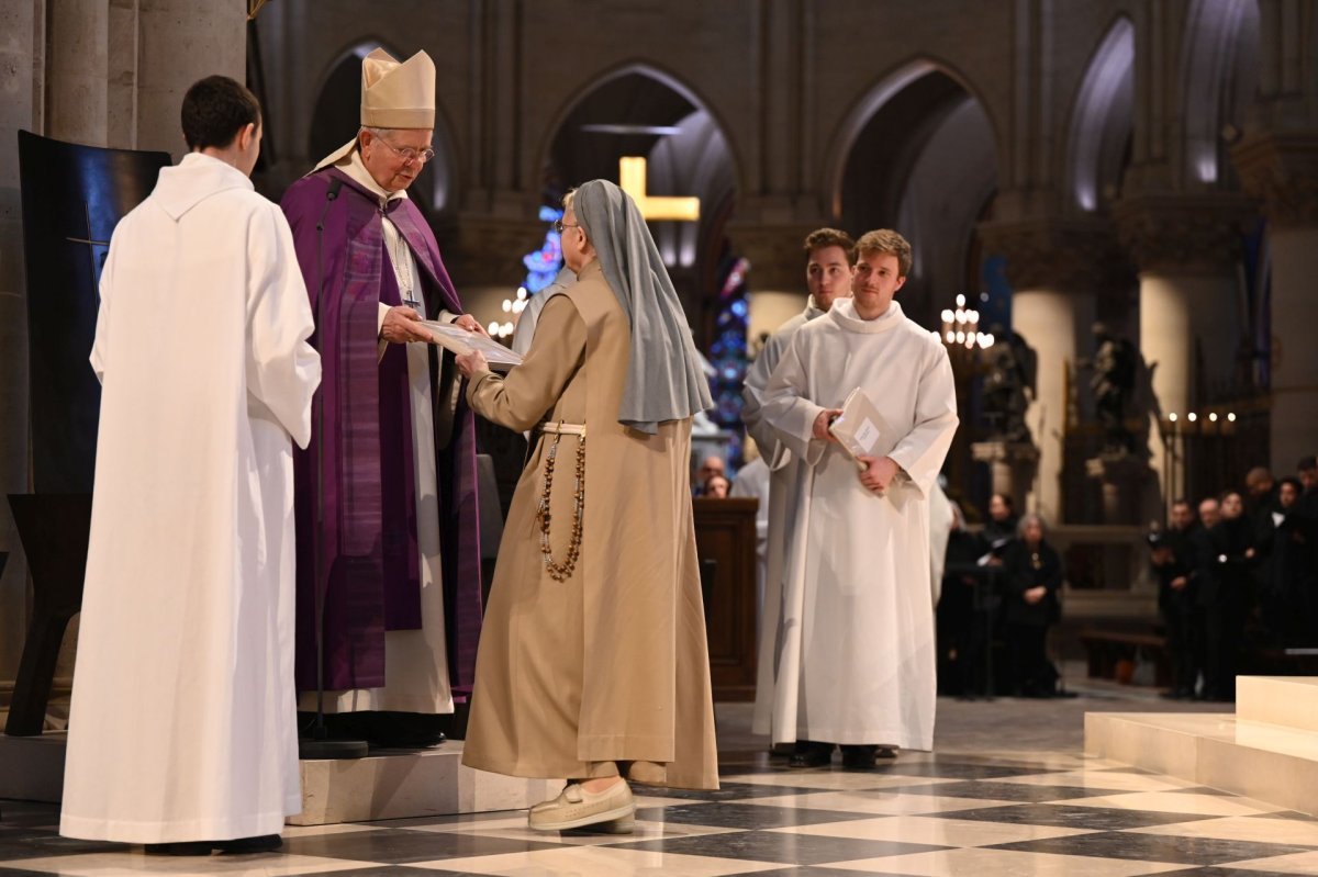 Appel décisif et inscription du nom des catéchumènes 2026 - Célébration de (…). © Marie-Christine Bertin / Diocèse de Paris.