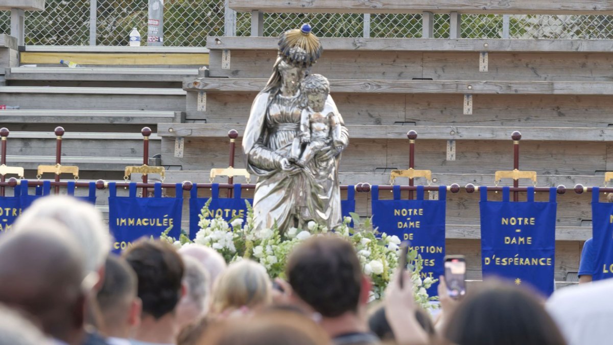 Veille de la fête de l'Assomption à Notre-Dame de Paris 2025. © Yannick Boschat / Diocèse de Paris.