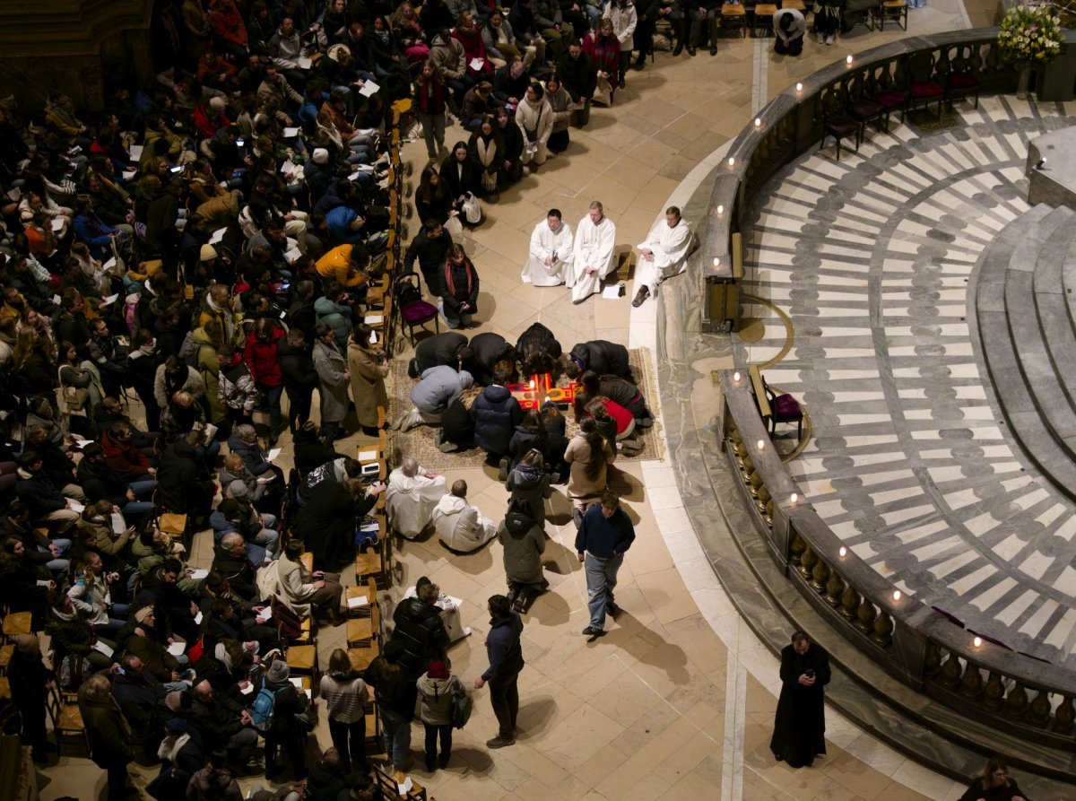 Prière du soir à Saint-Sulpice. © Yannick Boschat / Diocèse de Paris.