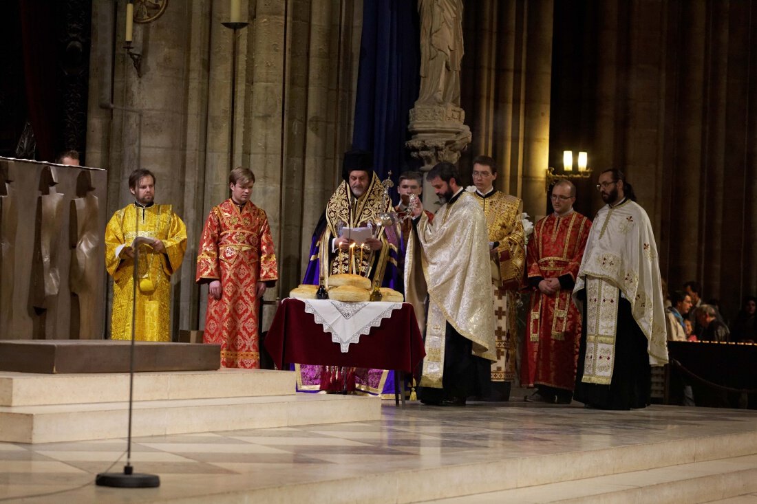 Vêpres orthodoxes à Notre-Dame de Paris. © Yannick Boschat / Diocèse de Paris.