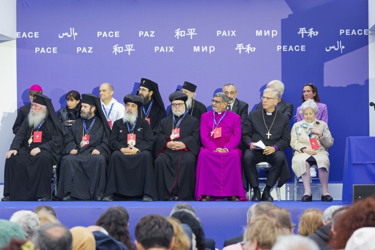 Cérémonie conclusive de la Rencontre internationale pour la paix. © Yannick Boschat / Diocèse de Paris.