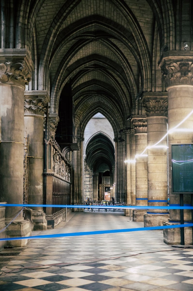 Notre-Dame de Paris, 2 mois après. © Guillaume Poli / CIRIC.