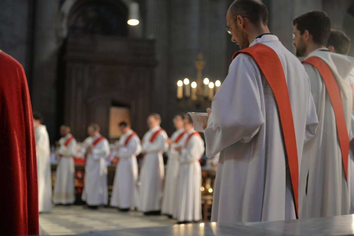 Ordinations sacerdotales 2021 à Saint-Sulpice. © Marie-Christine Bertin / Diocèse de Paris.