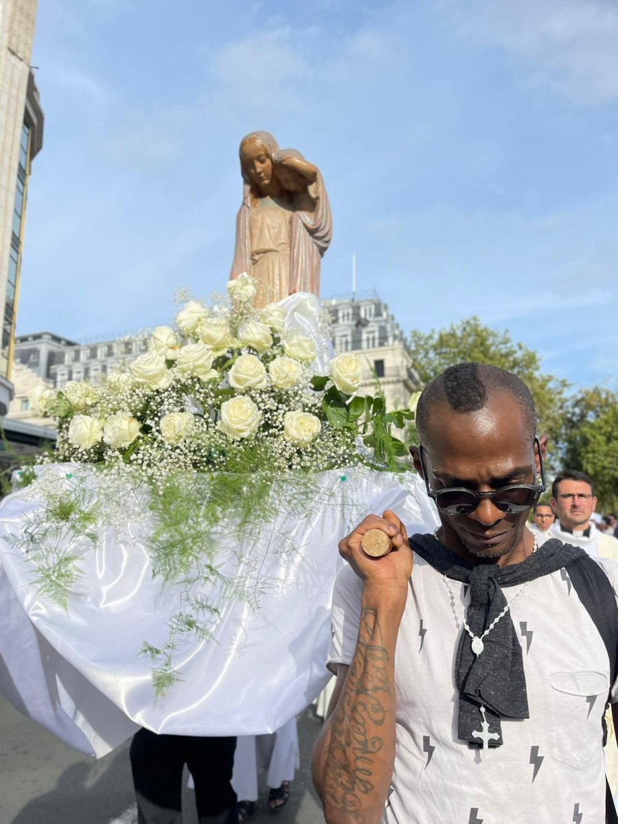 Procession de la Fête de l'Assomption 2023. © Aurélien Pasquet / Cathédrale Notre-Dame de Paris.