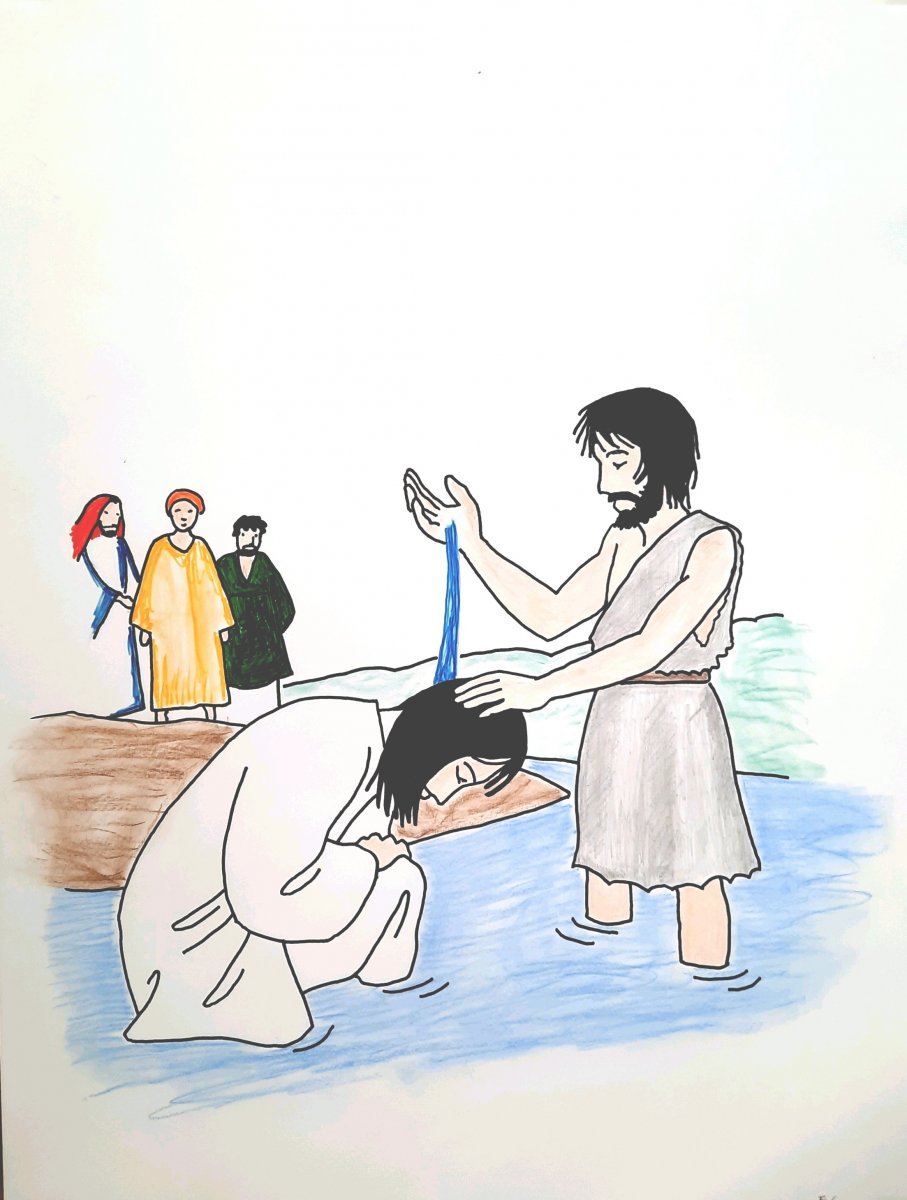 Baptême de Jésus. 