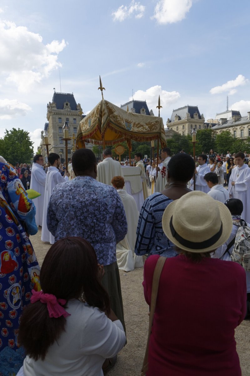 Procession à Notre-Dame de Paris. © Yannick Boschat / Diocèse de Paris.