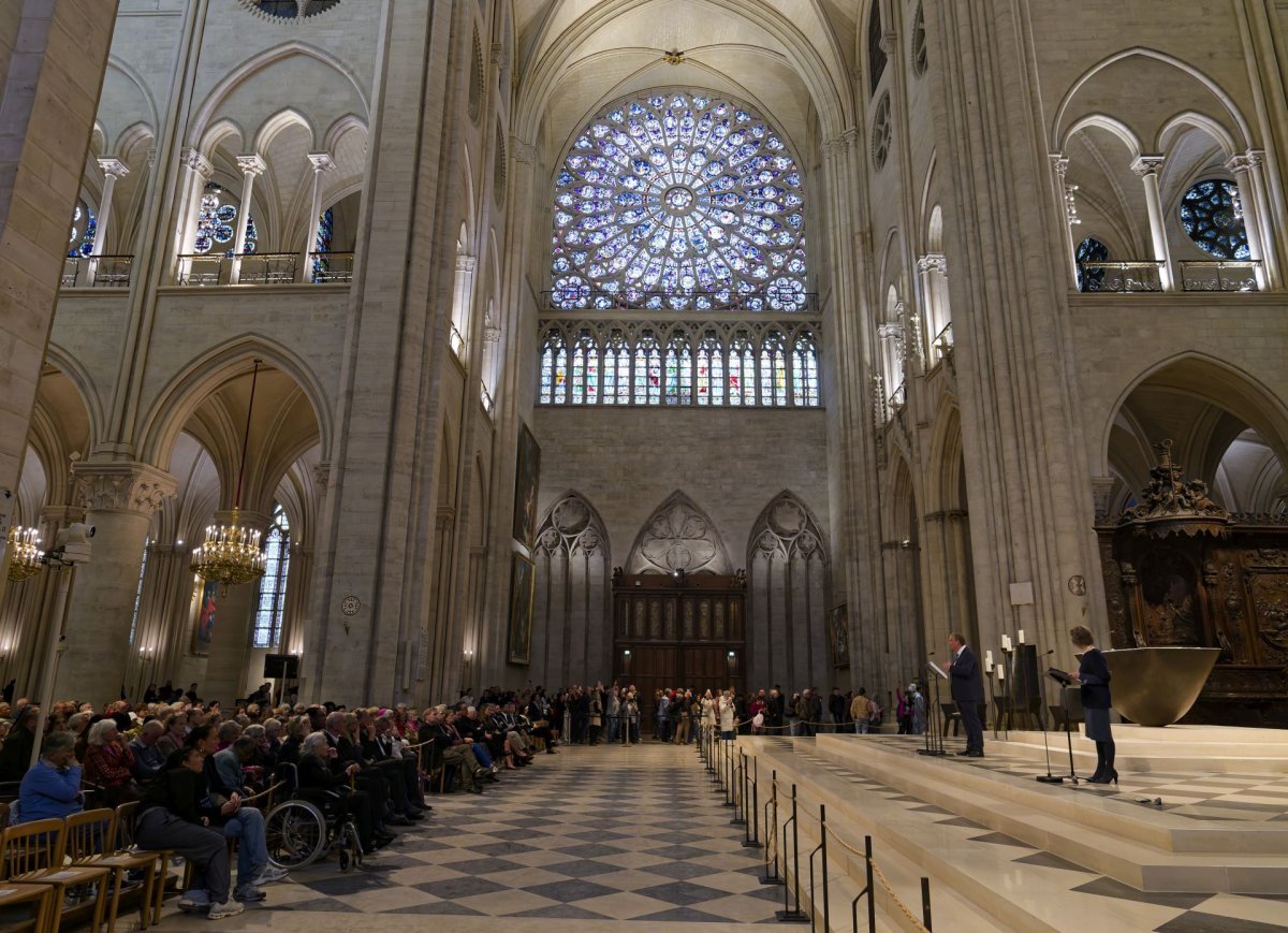 Conférence de carême de Notre-Dame de Paris : “La Femme de l'Apocalypse,. © Yannick Boschat / Diocèse de Paris.