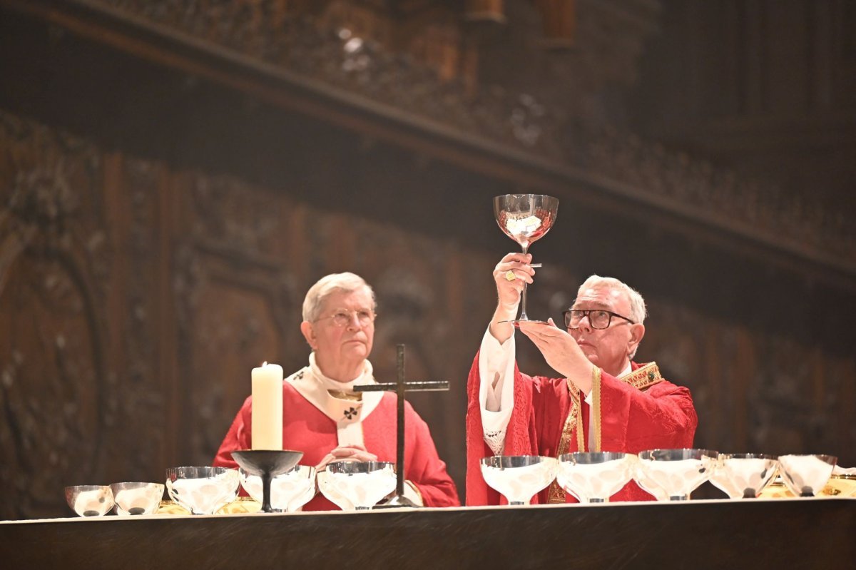 Messe de béatification de Raymond Cayré, Gérard-Martin Cendrier, Roger (…). © Marie-Christine Bertin / Diocèse de Paris.