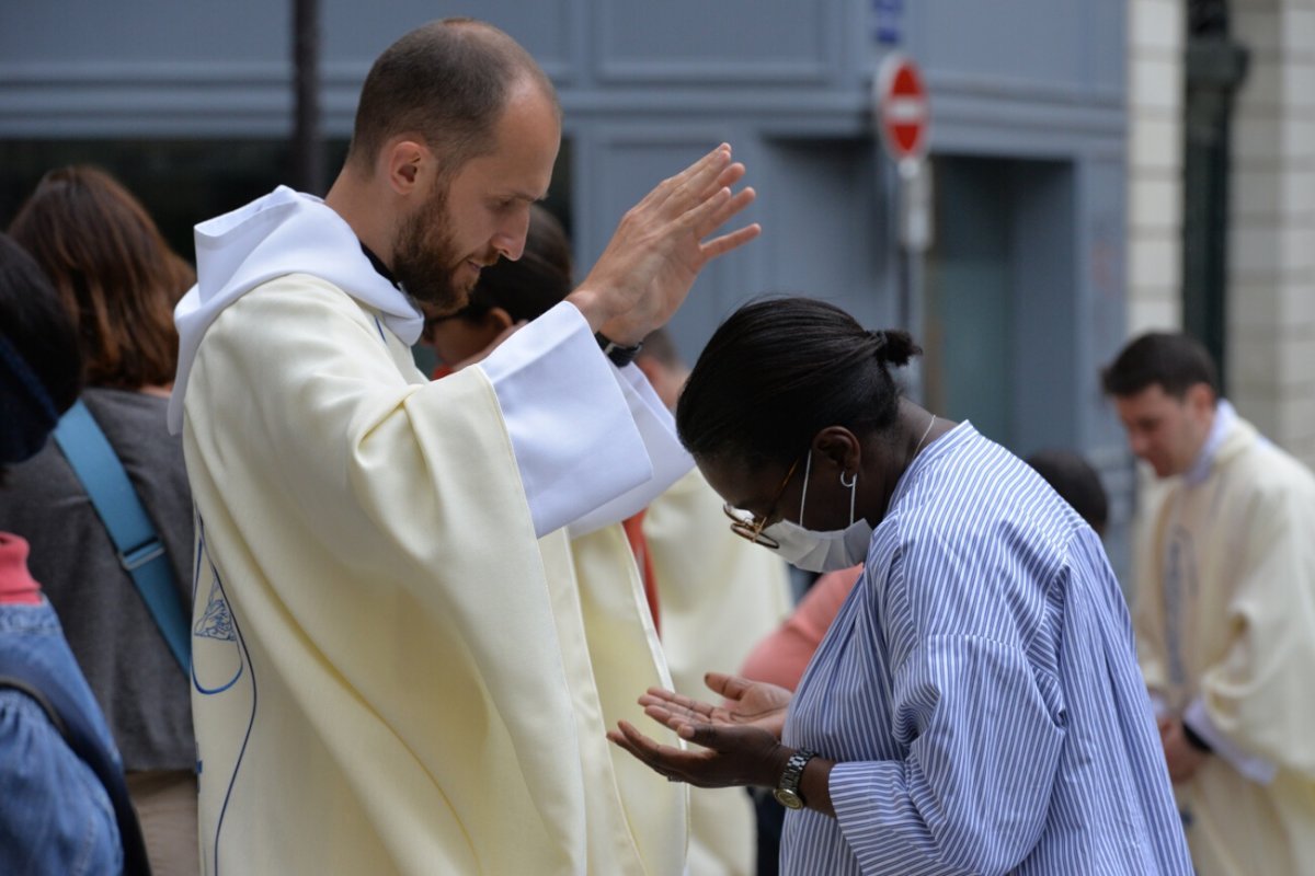 Messe des nouveaux prêtres à Notre-Dame des Victoires. © Marie-Christine Bertin / Diocèse de Paris.