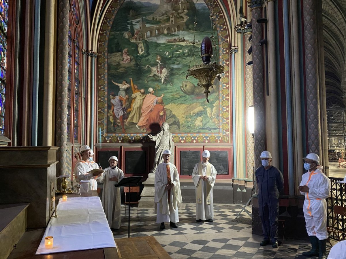 Messe de la dédicace de la cathédrale Notre-Dame de Paris 2021. © Aurélien Pasquet / Cathédrale Notre-Dame de Paris.