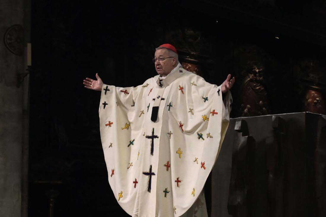 Accueil du cardinal André Vingt-Trois. © Yannick Boschat / Diocèse de Paris.