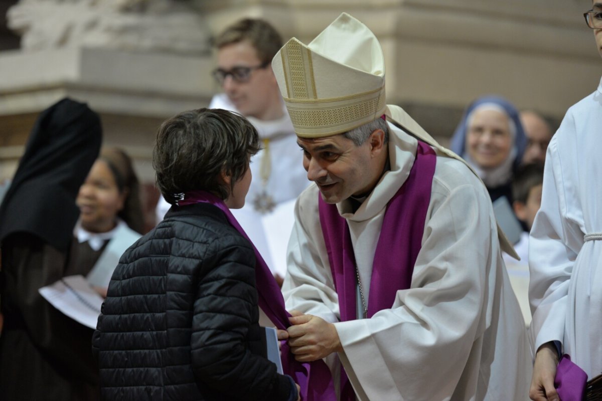 Appel décisif des jeunes catéchumènes 2019. © Marie-Christine Bertin / Diocèse de Paris.