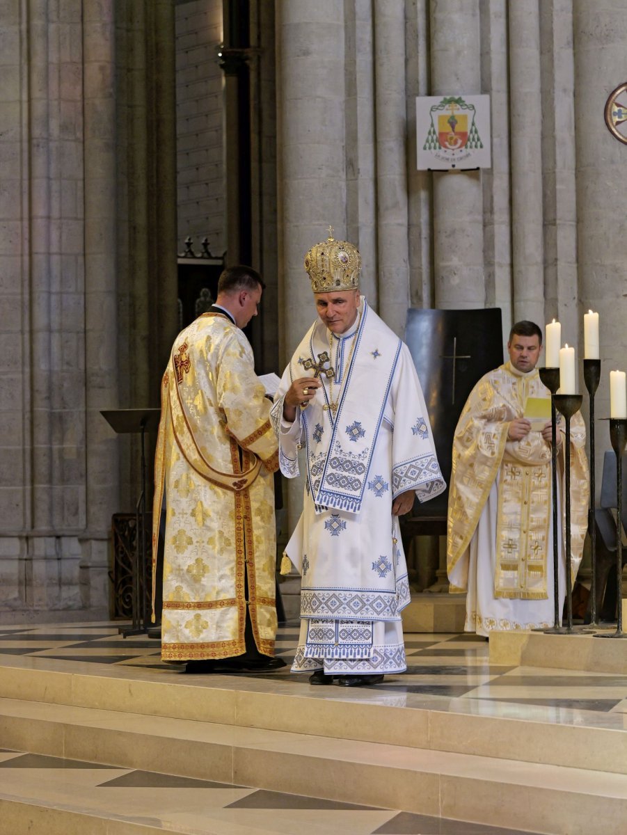 Divine Liturgie pour le bienheureux Cardinal Iuliu Hossu. © Yannick Boschat / Diocèse de Paris.