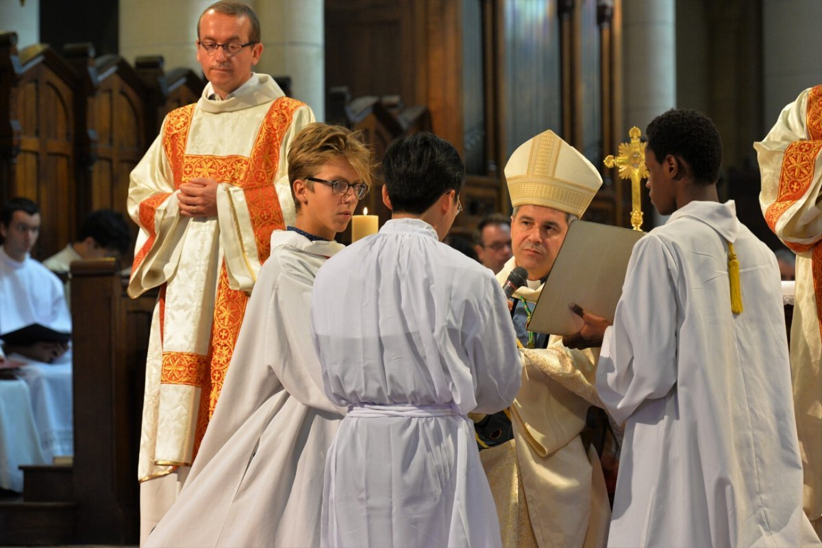 Ordinations diaconales en vue du sacerdoce 2018. © Marie-Christine Bertin / Diocèse de Paris.