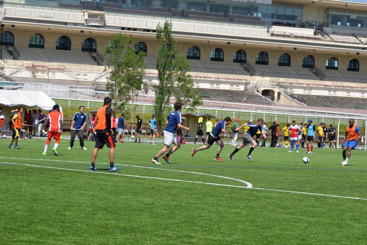 Tournoi de football. © Marie-Christine Bertin / Diocèse de Paris.