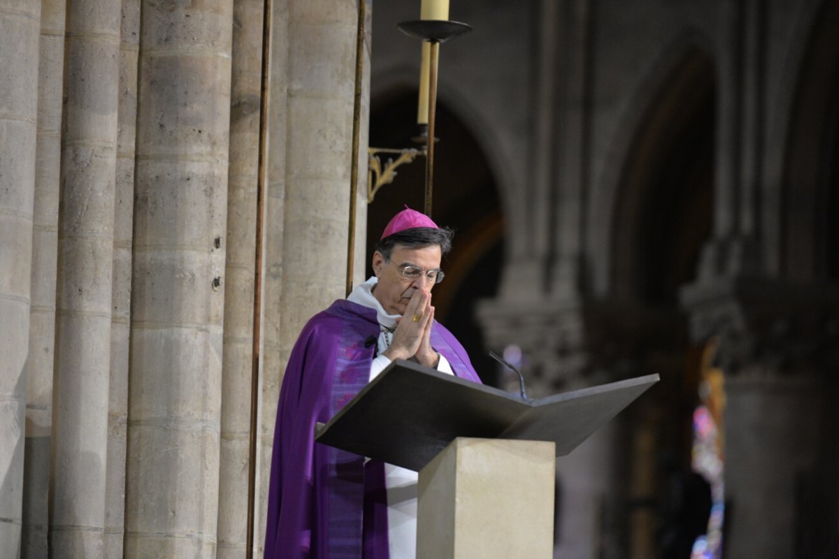 Célébration de 10h : homélie de Mgr Michel Aupetit. © Marie-Christine Bertin / Diocèse de Paris.